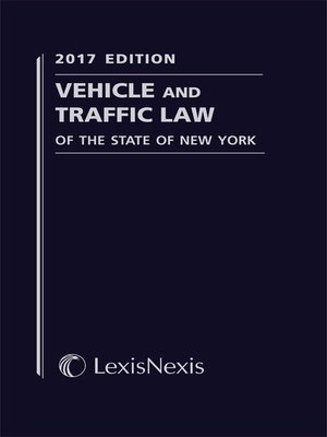 cover image of Vehicle and Traffic Law of the State of New York